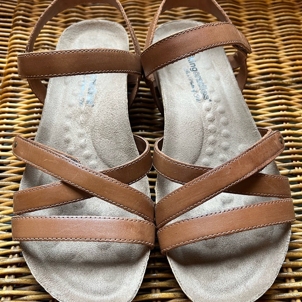 Walking Cradle Pool leather sandals - Picture 2 of 12